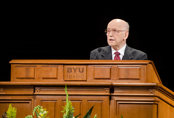 During Tuesday's Devotional, emeritus Elder Andrea Abrea talked of Christ and His relationship with God.