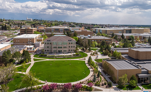 Aerial photo of BYU-Idaho Campus - May 2019