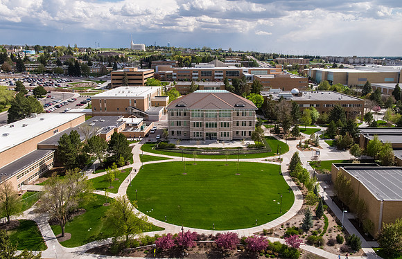 Aerial photo of BYU-Idaho Campus - May 2019