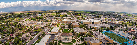 Aerial photo of BYU-Idaho Campus - May 2019