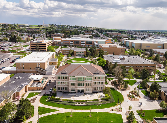 Aerial photo of BYU-Idaho Campus - May 2019