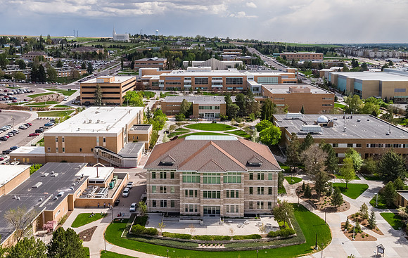 Aerial photo of BYU-Idaho Campus - May 2019