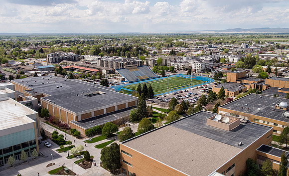 Aerial photo of BYU-Idaho Campus - May 2019