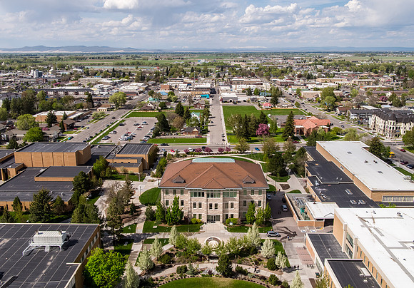 Aerial photo of BYU-Idaho Campus - May 2019