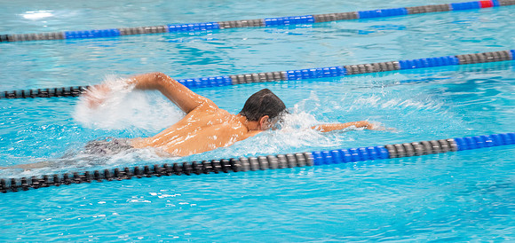 BYUI students and community members participate in a triathalon around campus.