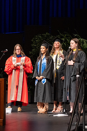 Graduates during convocation for the College of Agriculture and Life Sciences.