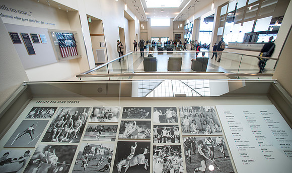 Legacy Hall in the Manwaring Center received some additional art work creating a lasting tribute to the ongoing Sprit of Ricks here at BYU-Idaho.  Two new show cases were added to Legacy Hall to pay t