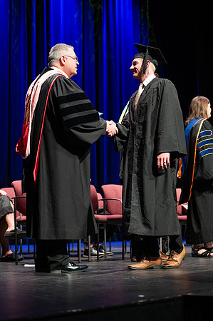 Graduates during convocation for the College of Academic Success & Interdisciplinary Studies. Speakers: Kevin Brower, Jenna Kate Wilson, Tyler Christensen
