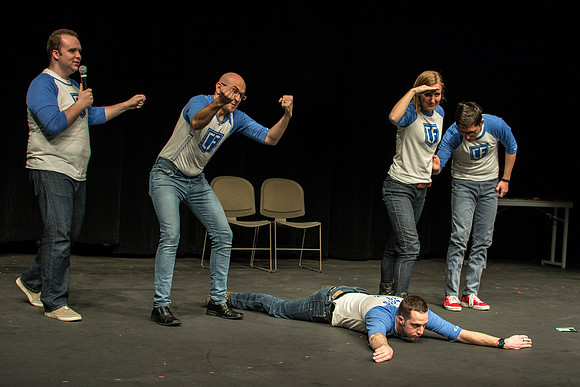 This team of students tromp the stage and entertain with never-before-seen inprov performances that spring to life based on the suggestions you give