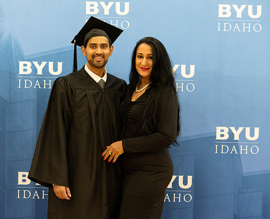 Brigham Young University-Idaho Graduates before commencement ceremonies.