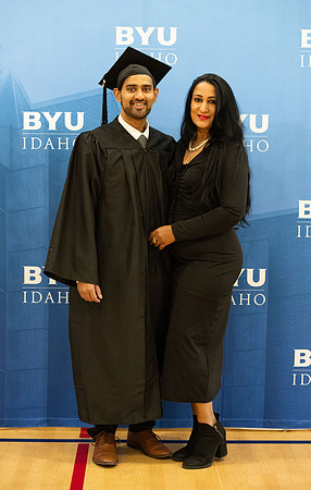 Brigham Young University-Idaho Graduates before commencement ceremonies.