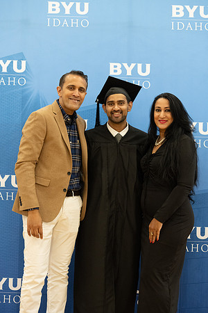 Brigham Young University-Idaho Graduates before commencement ceremonies.