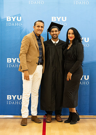 Brigham Young University-Idaho Graduates before commencement ceremonies.