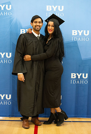 Brigham Young University-Idaho Graduates before commencement ceremonies.