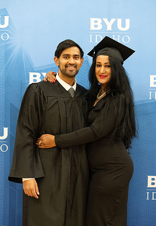 Brigham Young University-Idaho Graduates before commencement ceremonies.