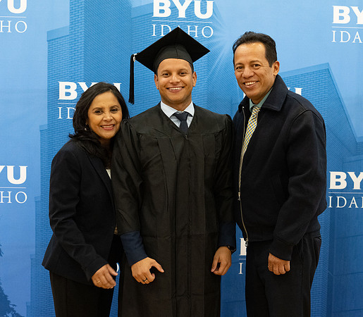 Brigham Young University-Idaho Graduates before commencement ceremonies.