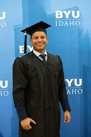Brigham Young University-Idaho Graduates before commencement ceremonies.