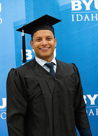 Brigham Young University-Idaho Graduates before commencement ceremonies.