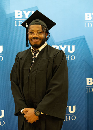 Brigham Young University-Idaho Graduates before commencement ceremonies.