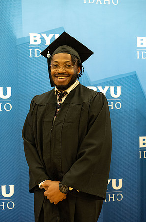 Brigham Young University-Idaho Graduates before commencement ceremonies.
