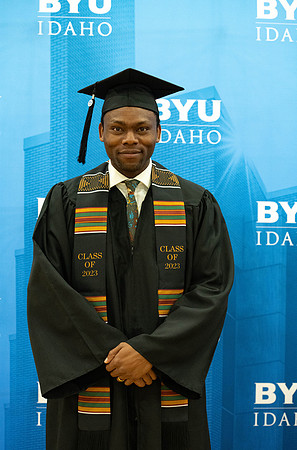 Brigham Young University-Idaho Graduates before commencement ceremonies.