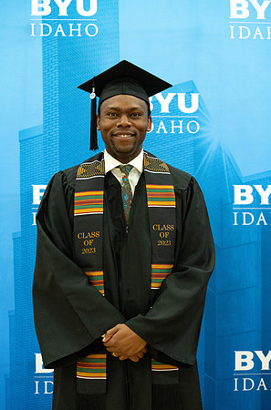 Brigham Young University-Idaho Graduates before commencement ceremonies.