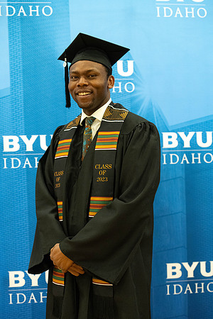 Brigham Young University-Idaho Graduates before commencement ceremonies.