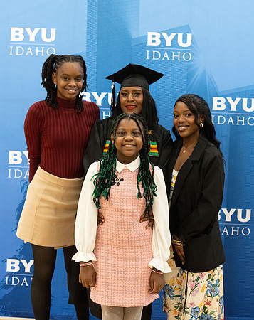 Brigham Young University-Idaho Graduates before commencement ceremonies.