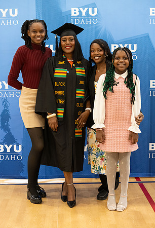 Brigham Young University-Idaho Graduates before commencement ceremonies.