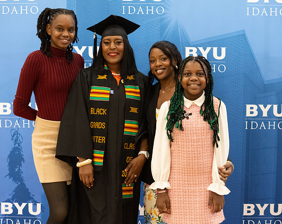 Brigham Young University-Idaho Graduates before commencement ceremonies.