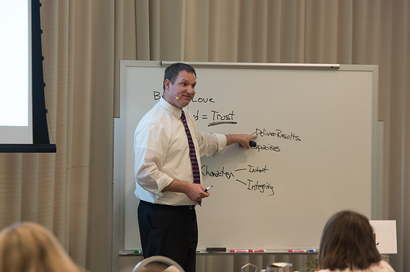 The Online Learning and Teaching Conference includes team collaboration on new ideas to implement into teaching.