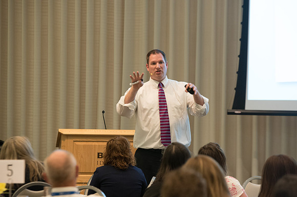 The Online Learning and Teaching Conference includes team collaboration on new ideas to implement into teaching.