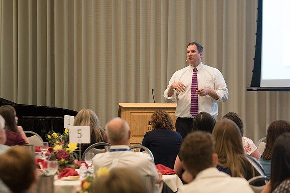 The Online Learning and Teaching Conference includes team collaboration on new ideas to implement into teaching.