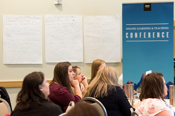 The Online Learning and Teaching Conference includes team collaboration on new ideas to implement into teaching.