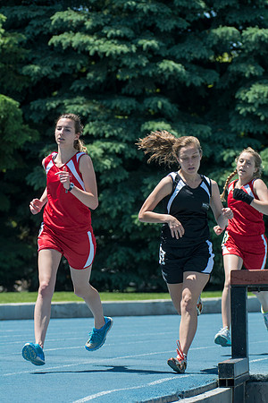 The BYU-Idaho competitive sports track teams compete against each other in the Hart Stadium.
