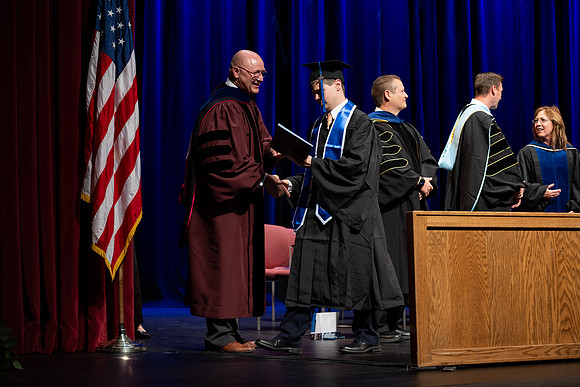Graduates during convocation for the College of Academic Success & Interdisciplinary Studies.