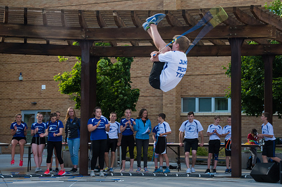 Online leadership and teaching conference held at BYU-Idaho, Spring Semester. The family picnic, held at the McKay Library Amphitheatre had food, games, and a performance by Proform Airborne Jump Rope
