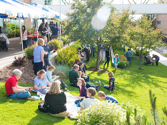 Online leadership and teaching conference held at BYU-Idaho, Spring Semester. The family picnic, held at the McKay Library Amphitheatre had food, games, and a performance by Proform Airborne Jump Rope