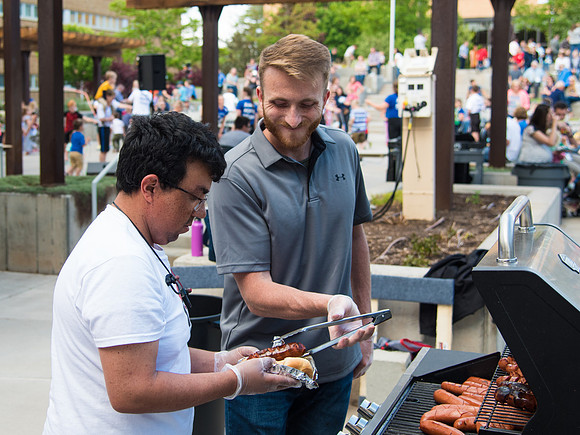 Online leadership and teaching conference held at BYU-Idaho, Spring Semester. The family picnic, held at the McKay Library Amphitheatre had food, games, and a performance by Proform Airborne Jump Rope