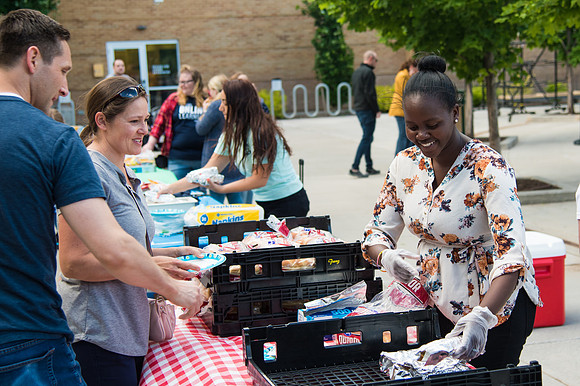 Online leadership and teaching conference held at BYU-Idaho, Spring Semester. The family picnic, held at the McKay Library Amphitheatre had food, games, and a performance by Proform Airborne Jump Rope