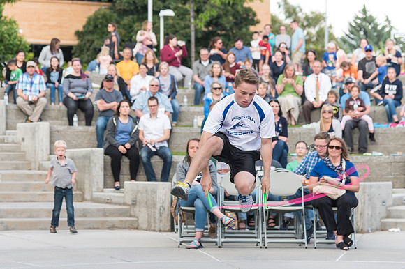 Online leadership and teaching conference held at BYU-Idaho, Spring Semester. The family picnic, held at the McKay Library Amphitheatre had food, games, and a performance by Proform Airborne Jump Rope