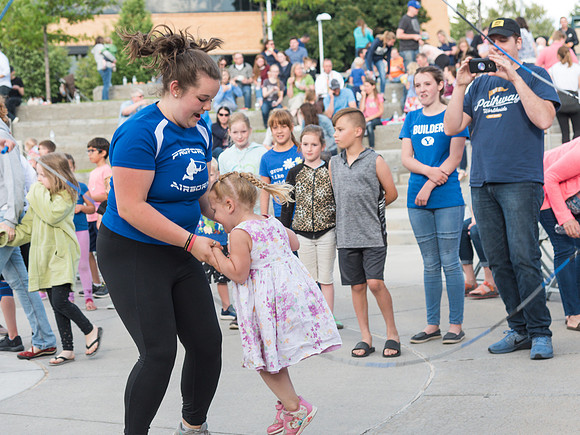 Online leadership and teaching conference held at BYU-Idaho, Spring Semester. The family picnic, held at the McKay Library Amphitheatre had food, games, and a performance by Proform Airborne Jump Rope