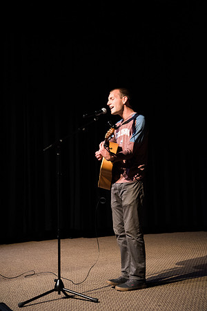 Acoustic Cafe - Held in the Manwaring Student Center in the Little Theatre the Acoustic Cafe had various live performers singing, and playing the guitar and other instruments.