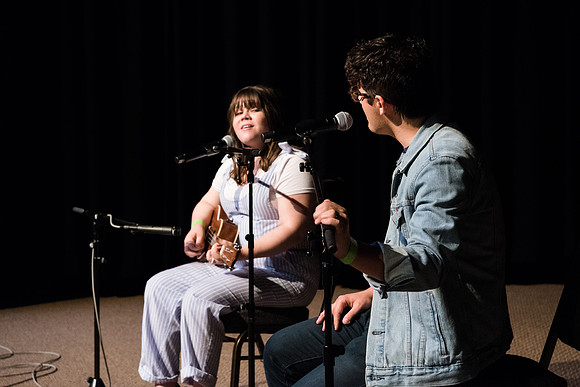 Acoustic Cafe - Held in the Manwaring Student Center in the Little Theatre the Acoustic Cafe had various live performers singing, and playing the guitar and other instruments.