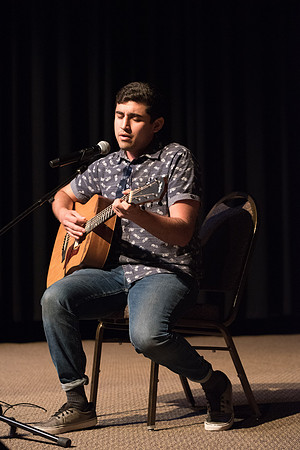 Acoustic Cafe - Held in the Manwaring Student Center in the Little Theatre the Acoustic Cafe had various live performers singing, and playing the guitar and other instruments.
