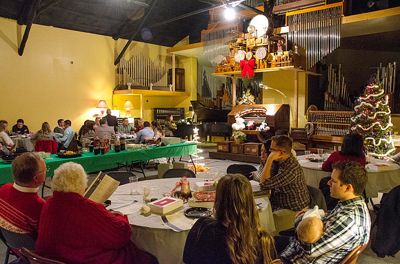 University Relations Christmas party at Jim Clark's magical musical barn.