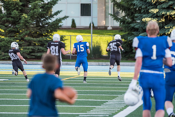 The Competitive Sports football championship was a close, exciting game with both teams playing at their best. The game took place at the BYU-Idaho Stadium. Spring Semester 2019.