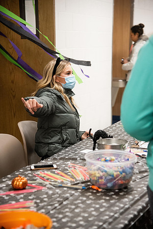 BYUI students participate in Halloween themed fitness classes wearing costumes in the Fall 2021 semester.