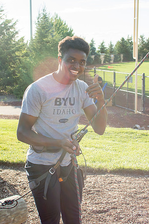 Rexburg YSA 20th Ward closing social at the BYU-Idaho campus Ropes Course.