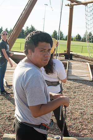 Rexburg YSA 20th Ward closing social at the BYU-Idaho campus Ropes Course.